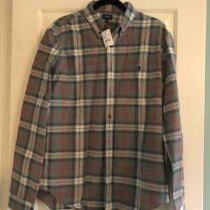 JCrew Flannel Shirt with elbow patches